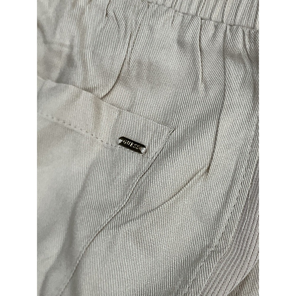 Guess Chic Beige Linen Blend Joggers Size Large 03GB00 W7KD0 NEW WITHOUTOUT TAGS - Picture 10 of 11